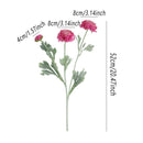 5pcs Artificial Peony Silk Flowers Bouquet Decor Faux Floral Arrangements - Champagne