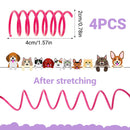 4PCS Cat Spring Toys Colourful Plastic Jumping Toy for Kitten Interactive Play