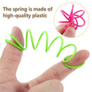 4PCS Cat Spring Toys Colourful Plastic Jumping Toy for Kitten Interactive Play