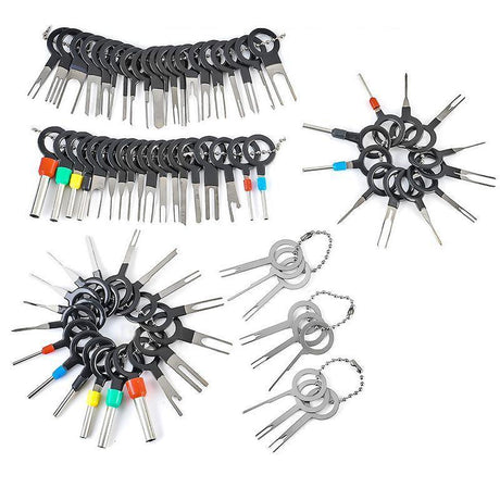 76Pcs/Set Pin Ejector Wire Kit Extractor Auto Terminal Removal Connector Tool