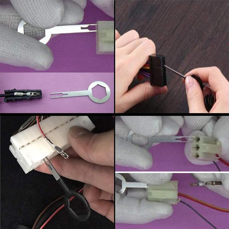 76Pcs/Set Pin Ejector Wire Kit Extractor Auto Terminal Removal Connector Tool