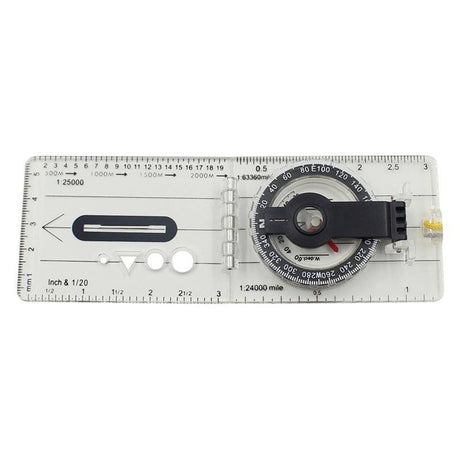 Baseplate Pocket Compass Military Orienteering Hiking Camping Maps Lensatic Army