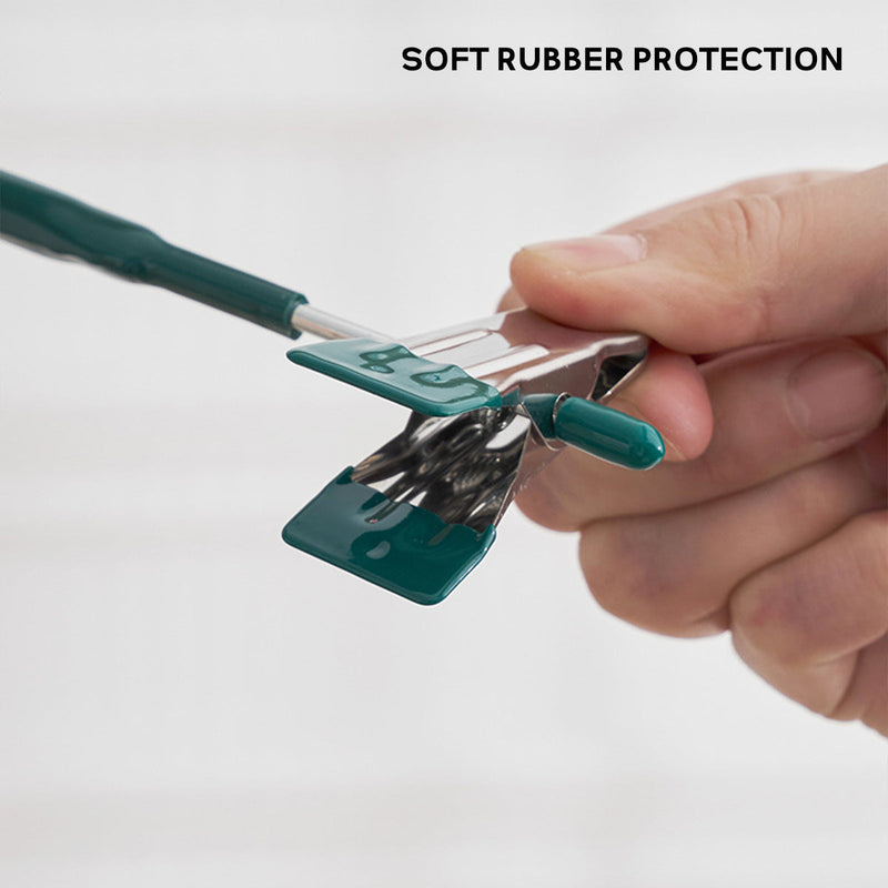 10pcs Home Wardrobe Pant Rack Hanging Trouser Organizer Clothes Hanger - Black