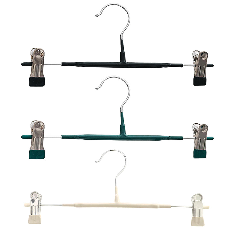10pcs Home Wardrobe Pant Rack Hanging Trouser Organizer Clothes Hanger - Green