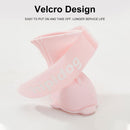 4pcs Cartoon Pet Rain Boots Waterproof Non-Slip Wear-Resistant Shoes for Dogs - Pink - L