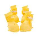 4pcs Cartoon Pet Rain Boots Waterproof Non-Slip Wear-Resistant Shoes for Dogs - Yellow - L