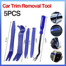 5Pcs Car Trim Removal Tool Auto Hand Tools Pry Bar Dash Panel Door Interior Kit