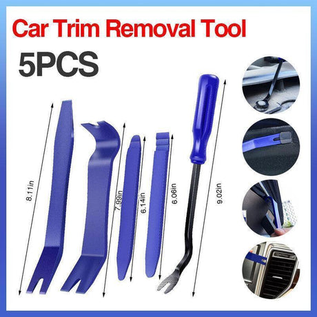 5Pcs Car Trim Removal Tool Auto Hand Tools Pry Bar Dash Panel Door Interior Kit