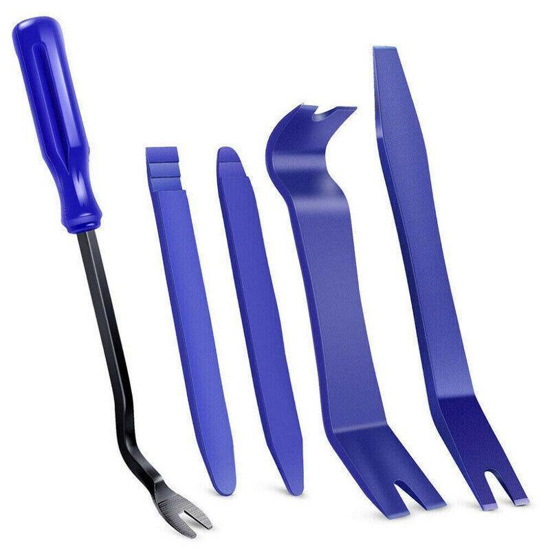 5Pcs Car Trim Removal Tool Auto Hand Tools Pry Bar Dash Panel Door Interior Kit