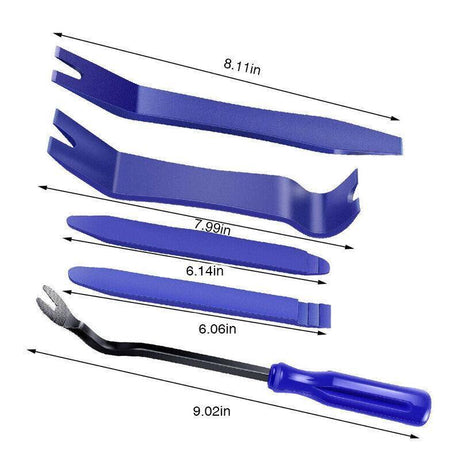 5Pcs Car Trim Removal Tool Auto Hand Tools Pry Bar Dash Panel Door Interior Kit