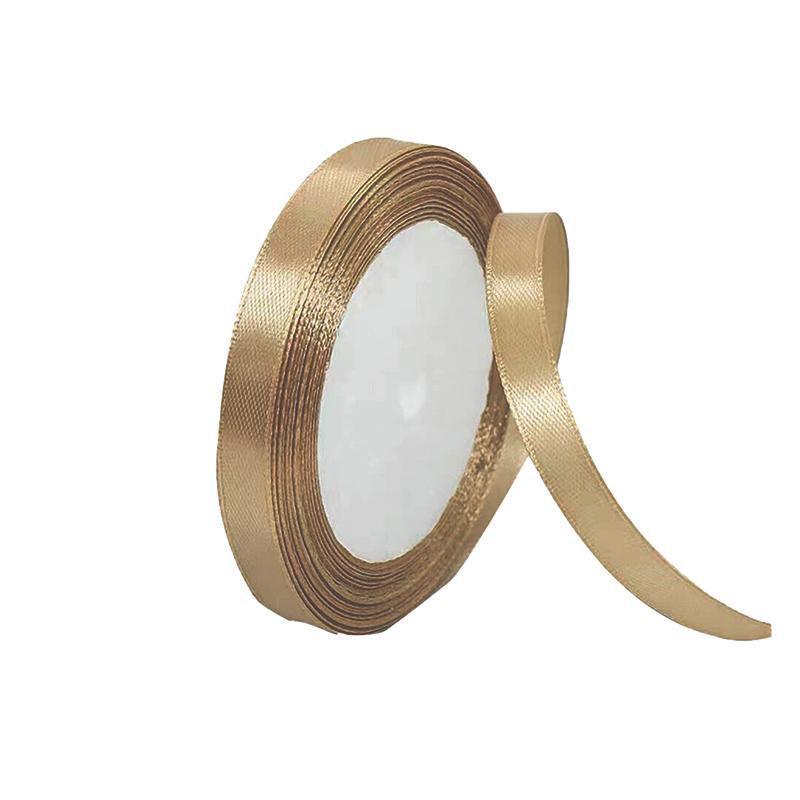 10mm Width Satin Hair Ribbon Wedding Party Decoration Gift Banquet 3m - Champagne