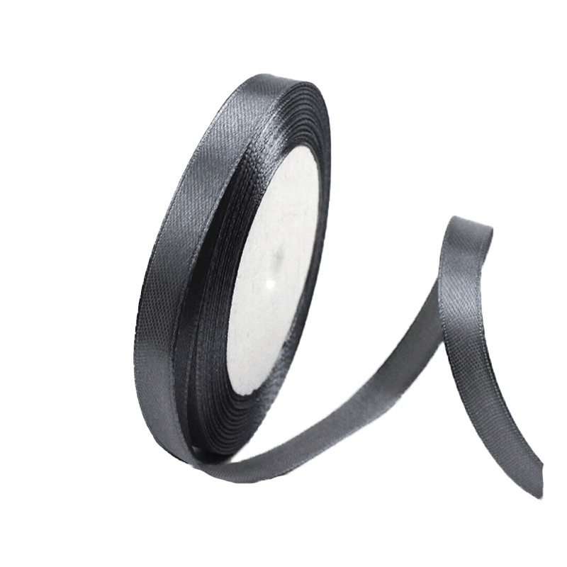 10mm Width Satin Hair Ribbon Wedding Party Decoration Gift Banquet 3m - Blackish Green