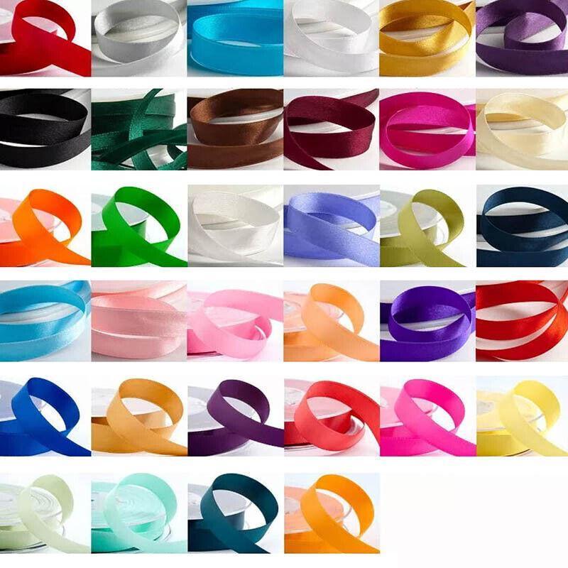 10mm Width Satin Hair Ribbon Wedding Party Decoration Gift Banquet 3m - Light Pink