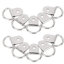 30PCS D-Ring Tie Downs Metal Anchor Point Silver Universal