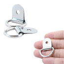 30PCS D-Ring Tie Downs Metal Anchor Point Silver Universal