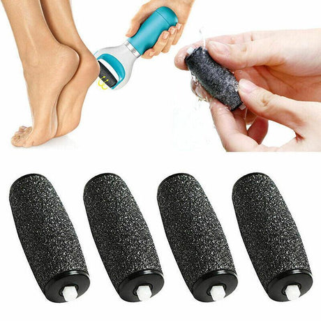 4PCS Extra Coarse Roller Heads for Electric Foot File Callus Remover Refill