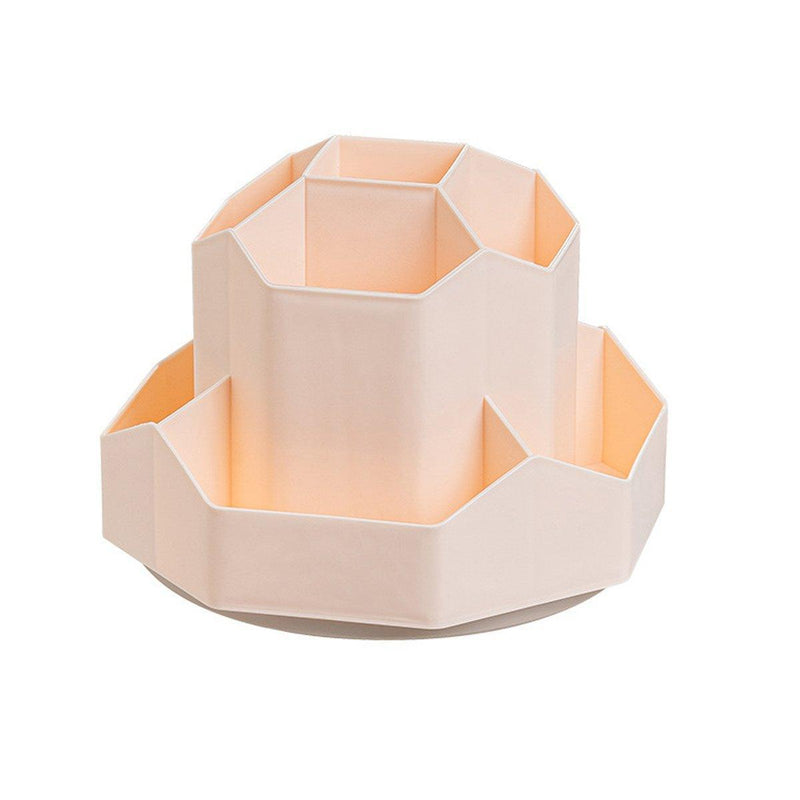 360 Degree Rotating Large Capacity Pen Holder Plastic Desktop Office Student Organizer