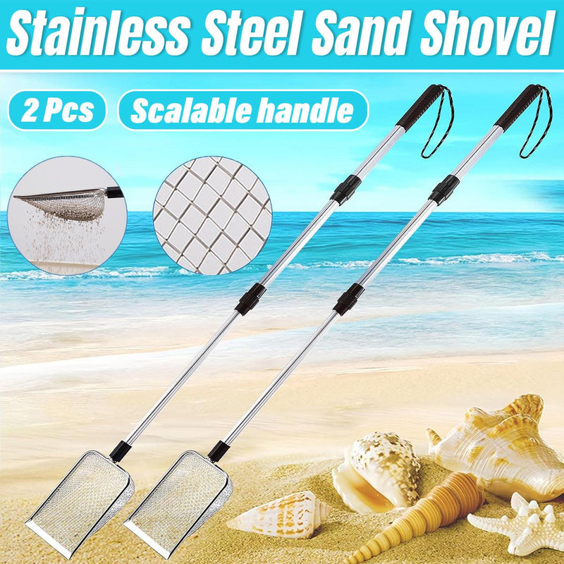 2pcs Long Handle Pet Litter Scoop Climbing Chicken Beach Scoop for Cats Dogs