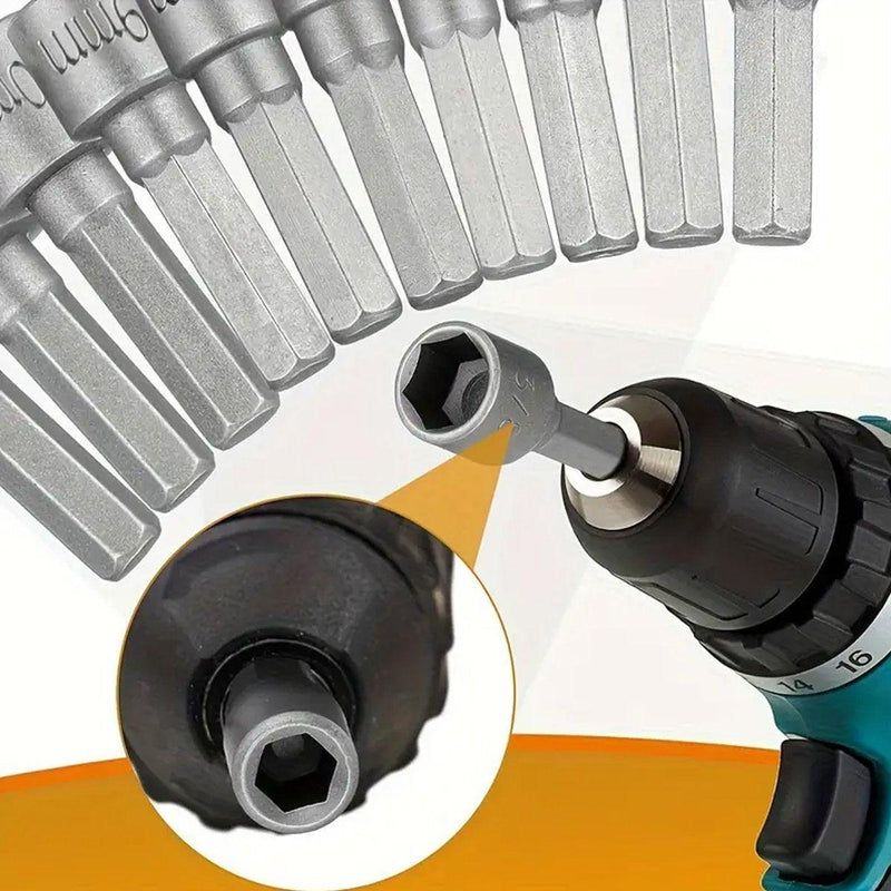 14PCS Hexagonal Handle Electric Screwdriver Set with Bits Drill Power Tool Kit