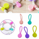 10PCS Cord Clip Organizer Reusable Cable Winder Holder for Desk and Office