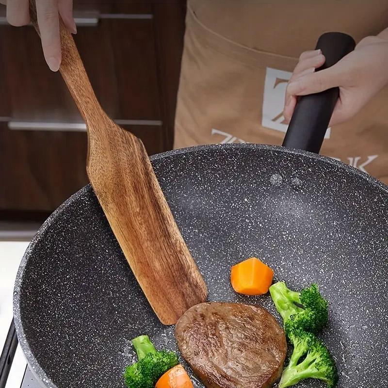 5pcs Wooden Spatula Set Kitchen Cooking Utensils Wooden Spatula for Cooking