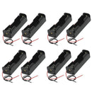 8 Pack 18650 Single Battery Holder Case Rechargeable 18650 Wire Lead Lithium
