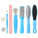 8Pcs Manicure Foot Rasp File Hard Dead Skin Remover Pedicure Peeling Tools Kit