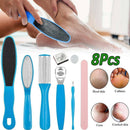 8Pcs Manicure Foot Rasp File Hard Dead Skin Remover Pedicure Peeling Tools Kit