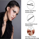 100PCS Black Bobby Pins 5cm Strong Hair Clips for Women Girls School Salon Use