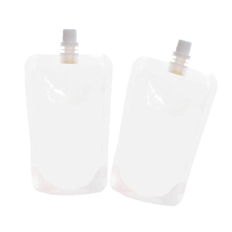 20Pcs 250ml Clear Spout Pouch Bags Leakproof Reusable Drink Packaging