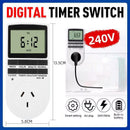 240V Digital Programmable Timer Switch Plug In Socket Power Clock AU Plug