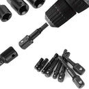 8PCS Power Drill Socket Adapter Extension Set Impact Nut Driver Hex Bit Tool Kit
