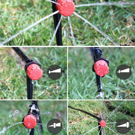 100X Adjustable Micro Flow Dripper for Garden Irrigation Hose