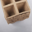 250x 10Grids Nursery Pots Biodegradable Paper Pulp Cup Garden Plant Nursery Tray