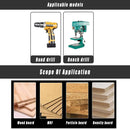 3x Square Hole Mortising Chisel Drill Bit Woodworking Saw Tools for Drilling