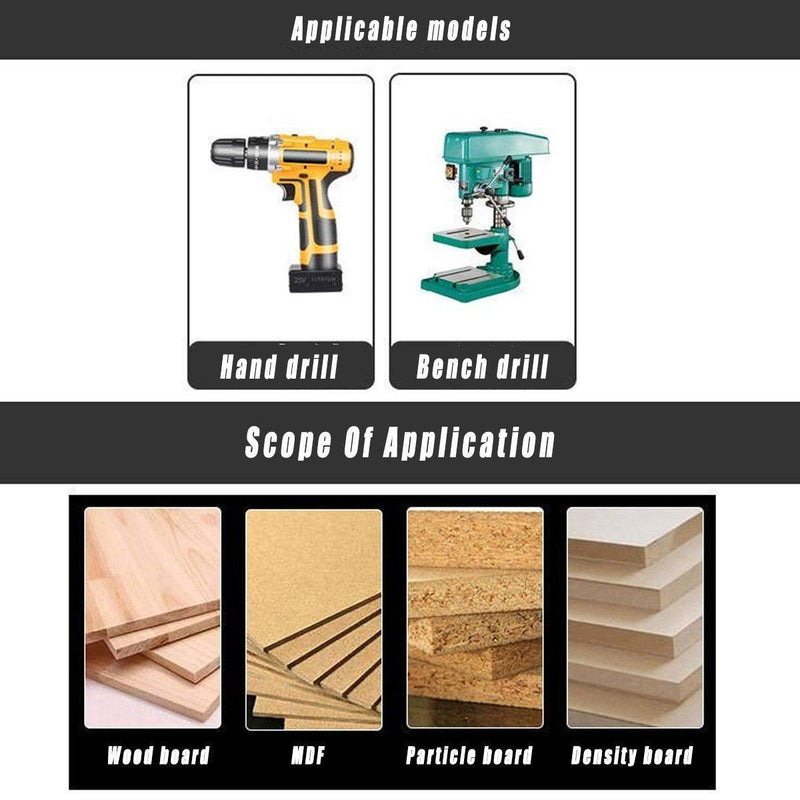 3x Square Hole Mortising Chisel Drill Bit Woodworking Saw Tools for Drilling