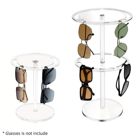360 Degree Rotating Eyeglasses Display Stand Desktop Holder Organizer Glasses Storage - 1-Layer