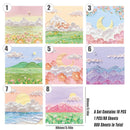 800 Sheets Colorful Oil Painting Sticky Notes Memo Pads Self-Adhesive Notes - 2#