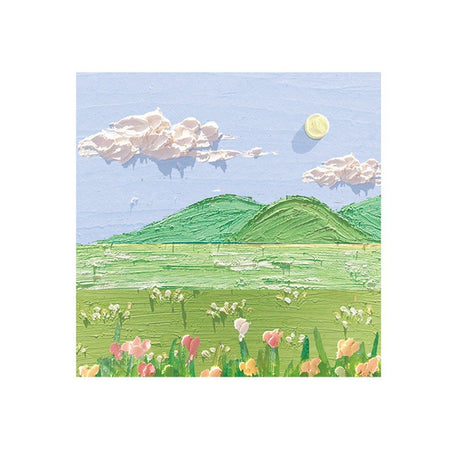 800 Sheets Colorful Oil Painting Sticky Notes Memo Pads Self-Adhesive Notes - 4#