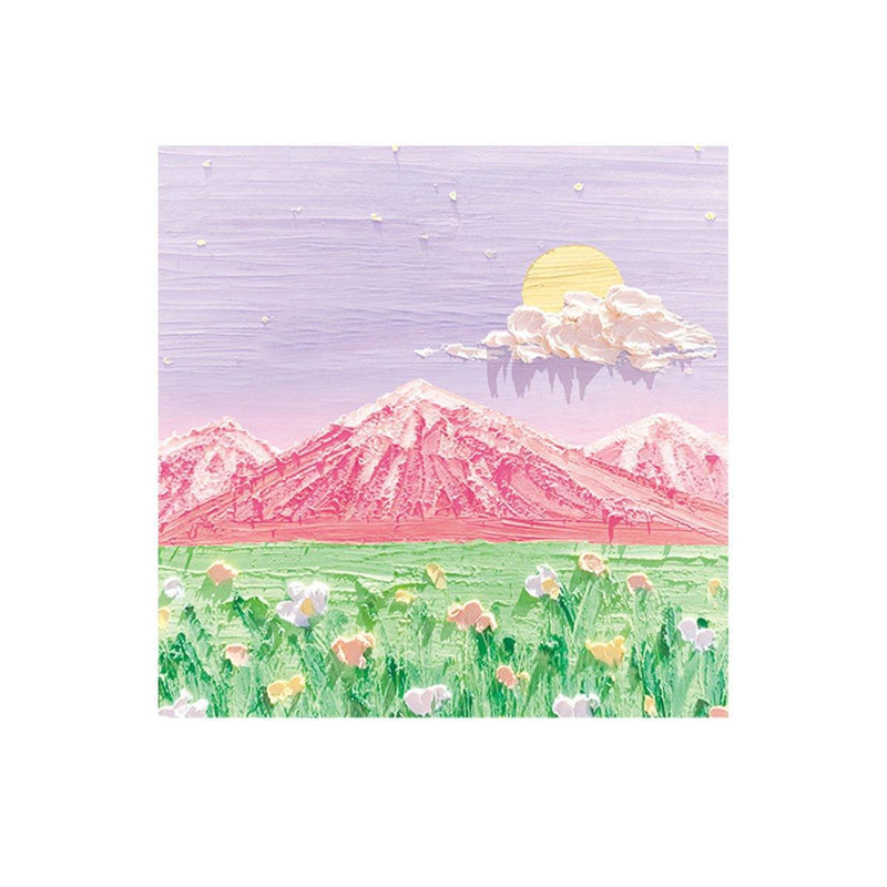 800 Sheets Colorful Oil Painting Sticky Notes Memo Pads Self-Adhesive Notes - 4#