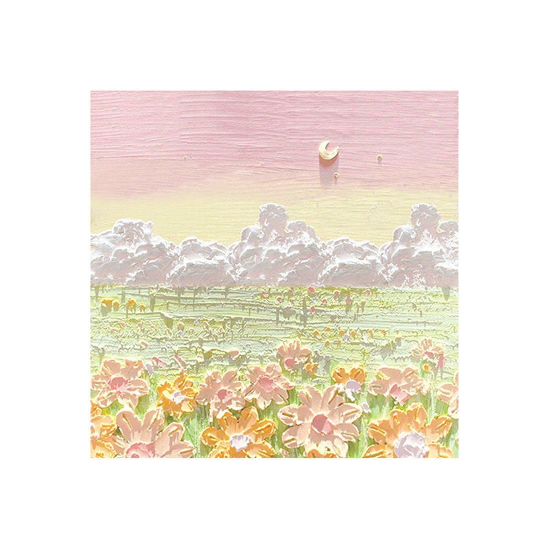 800 Sheets Colorful Oil Painting Sticky Notes Memo Pads Self-Adhesive Notes - 5#