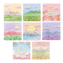 800 Sheets Colorful Oil Painting Sticky Notes Memo Pads Self-Adhesive Notes - 7#
