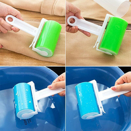 3PCS Washable Lint Rollers for Pet Hair Clothes Carpet Reusable Sticky Brush