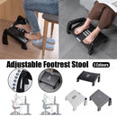 1PC Adjustable Office Foot Rest Pedal Stool Sofa Leg Support for Home or Desk Use - White