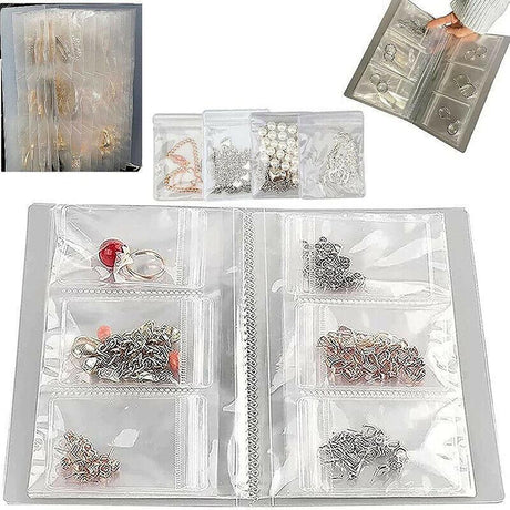 30X Transparent Jewelry Storage Book Small Plastic Gifts Reclosable Jewelry Bags