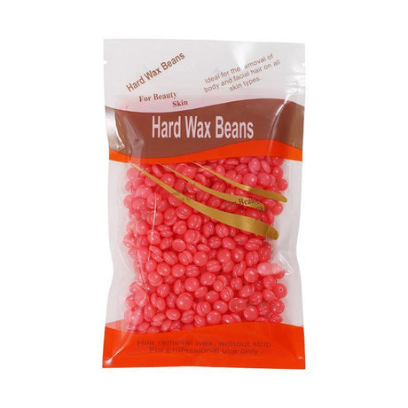 300G Hard Wax Bean No Strip No Pain Hot Film Body Waxing Hair Removal Depilatory - Strawberry