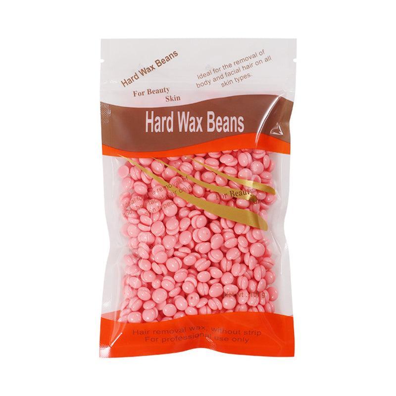 300G Hard Wax Bean No Strip No Pain Hot Film Body Waxing Hair Removal Depilatory - Strawberry