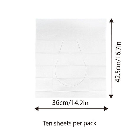 10PCS Disposable Soluble Water Toilet Seat Cover Travel Portable Hygiene Mat
