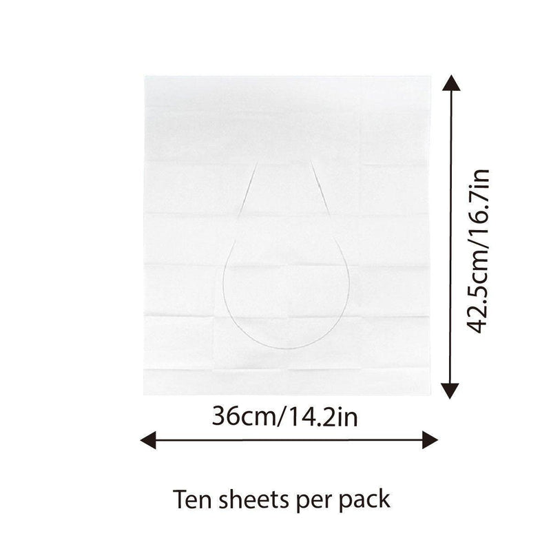 10PCS Disposable Soluble Water Toilet Seat Cover Travel Portable Hygiene Mat