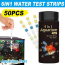 50pcs 6in1 Water Quality Test Strip for Fish Tank Aquarium Pool Accurate Testing